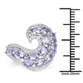 2.21 Carat Genuine Tanzanite .925 Sterling Silver Ring by Bids.com