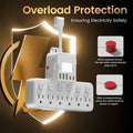12-in-1 Adjustable Desk Lamp Power Strip – 6 AC Outlets, 3 USB-A & 2 Type-C Ports, Surge Protection by DailySale