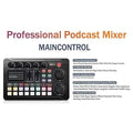 F998 Live Sound Card Audio Mixer Podcast Audio Interface with DJ Mixer Effects by DailySale