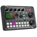 F998 Live Sound Card Audio Mixer Podcast Audio Interface with DJ Mixer Effects by DailySale