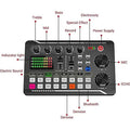 F998 Live Sound Card Audio Mixer Podcast Audio Interface with DJ Mixer Effects by DailySale