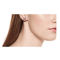 Amazon Collection Sterling Silver Gemstone Butterfly Stud Earrings by Vanessa Jane