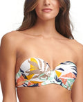 Calvin Klein Printed Convertible Underwire Bikini Top by Vanessa Jane
