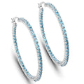 3.60 Carat Genuine Swiss Blue Topaz .925 Sterling Silver Earrings by Bids.com