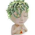 Face Flower Pot Head Vase for Indoor Plant Decoration by DailySale