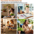 Face Planters Pots Unique Head Planter by DailySale