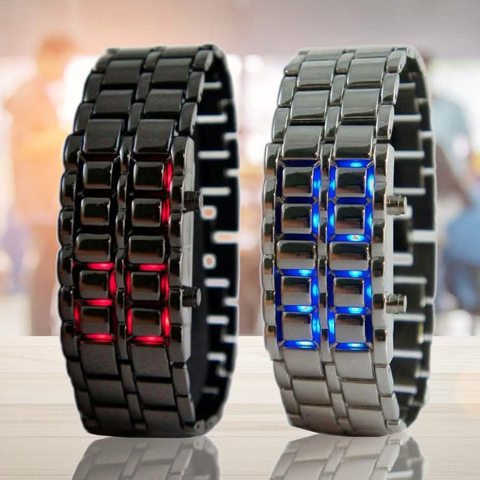 Faceless Unisex Stainless Steel Titanium Waterproof LED Watch by DailySale