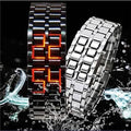 Faceless Unisex Stainless Steel Titanium Waterproof LED Watch by DailySale