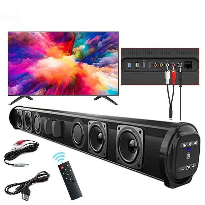 4D Surround Stereo Speakers – Wireless & USB, High-Fidelity Subwoofer, Party & Home Theater, Plug-and-Play by DailySale