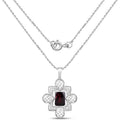 8.00 Carat Genuine Garnet .925 Sterling Silver Pendant by Bids.com