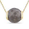 16.79 Carat Genuine Grey Moonstone .925 Sterling Silver Pendant by Bids.com