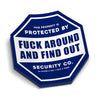 FAFO Security Decal