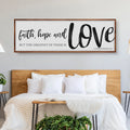 Faith Hope And Love 1 Corinthians 13:13 Faith Sign II by Tailored Canvases
