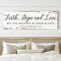 Faith Hope And Love 1 Corinthians 13 Faith Sign III by Tailored Canvases