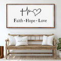 Faith, Hope, Love Faith Wall Art by Tailored Canvases