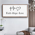 Faith, Hope, Love Faith Wall Art by Tailored Canvases