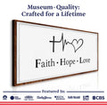 Faith, Hope, Love Faith Wall Art by Tailored Canvases