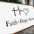 Faith, Hope, Love Faith Wall Art by Tailored Canvases