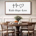 Faith, Hope, Love Faith Wall Art by Tailored Canvases