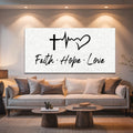 Faith, Hope, Love Faith Wall Art II by Tailored Canvases