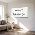 Faith, Hope, Love Faith Wall Art II by Tailored Canvases