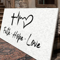 Faith, Hope, Love Faith Wall Art II by Tailored Canvases