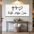 Faith, Hope, Love Faith Wall Art II by Tailored Canvases