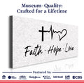 Faith, Hope, Love Faith Wall Art II by Tailored Canvases