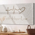 Faith, Hope, Love Faith Wall Art IV by Tailored Canvases