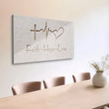 Faith, Hope, Love Faith Wall Art IV by Tailored Canvases