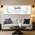 Faith Is Confidence - Hebrews 11:1 Faith Sign by Tailored Canvases