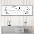 Faith Is Confidence - Hebrews 11:1 Faith Sign by Tailored Canvases