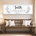 Faith Is Confidence - Hebrews 11:1 Faith Sign by Tailored Canvases
