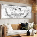 Faith Is Confidence - Hebrews 11:1 Faith Sign II by Tailored Canvases