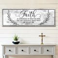 Faith Is Confidence - Hebrews 11:1 Faith Sign II by Tailored Canvases