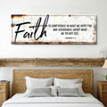 Faith Is Confidence - Hebrews 11:1 Faith Sign III by Tailored Canvases