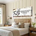 Faith Is Confidence - Hebrews 11:1 Faith Sign III by Tailored Canvases