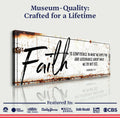 Faith Is Confidence - Hebrews 11:1 Faith Sign III by Tailored Canvases