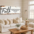 Faith Is Confidence - Hebrews 11:1 Faith Sign III by Tailored Canvases