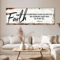 Faith Is Confidence - Hebrews 11:1 Faith Sign III by Tailored Canvases