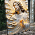 Faith Over Fear, Sacred Serenity Faith Wall Art by Tailored Canvases