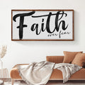 Faith Over Fear Faith Sign II by Tailored Canvases