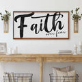 Faith Over Fear Faith Sign II by Tailored Canvases