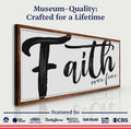 Faith Over Fear Faith Sign II by Tailored Canvases