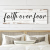 Faith Over Fear Faith Sign III