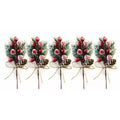 Fake Snow Frost Pine Branch Cone Berry Holly Christmas Tree Christmas Ornament by DailySale