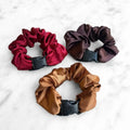 Fall Essentials - 3-Pack Autumn Halloween Buckle Scrunchies - No Snagging, No Tangles by Buckle Scrunchies by RE.STATEMENT