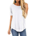 Fall Tops for Women Long Sleeve Side Split Casual Loose Tunic Top by DailySale