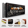 Family Autumn Harvest Thanksgiving Sign by Tailored Canvases