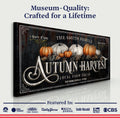 Family Autumn Harvest Thanksgiving Sign by Tailored Canvases